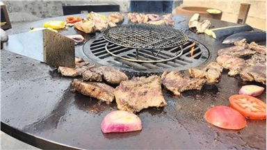 منطقة طهي كبيرة مدخن شواء