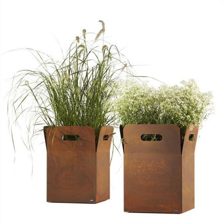Corten Steel Planters-Square Shape