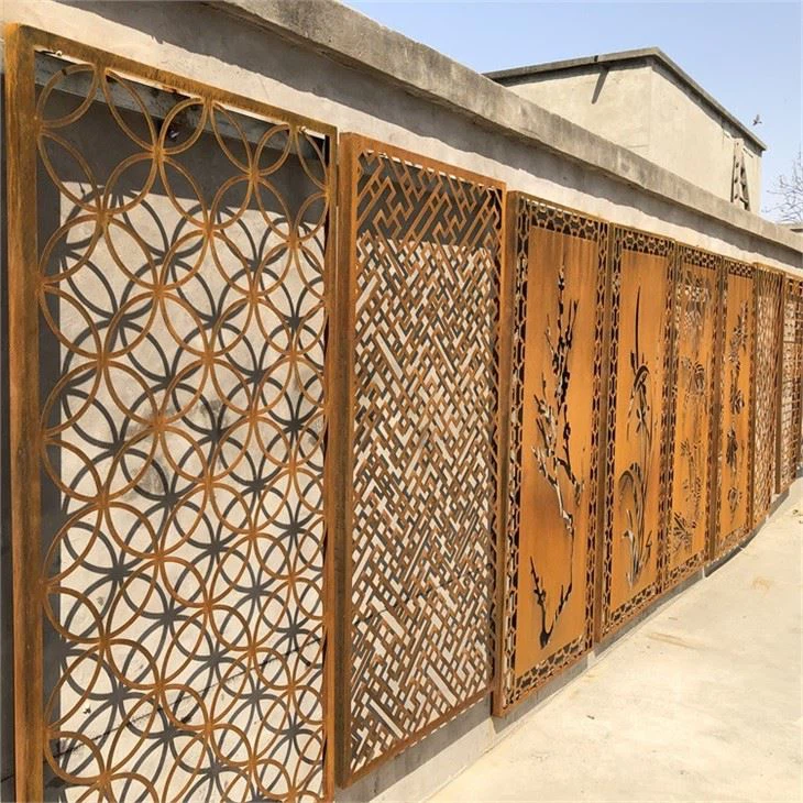 Corten Steel Privacy Fencing Panel