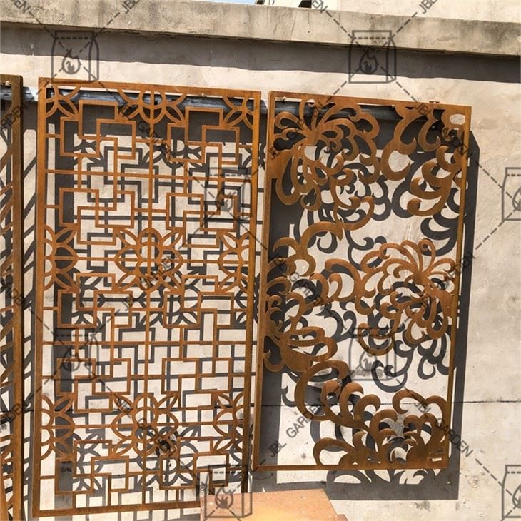 Modern Design Corten Steel Screen