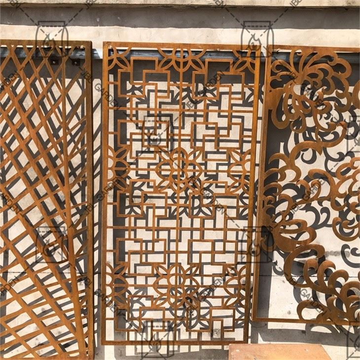 Modern Design Corten Steel Screen