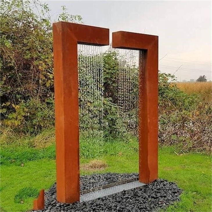 Outdoor Steel Water Fountain For Garden