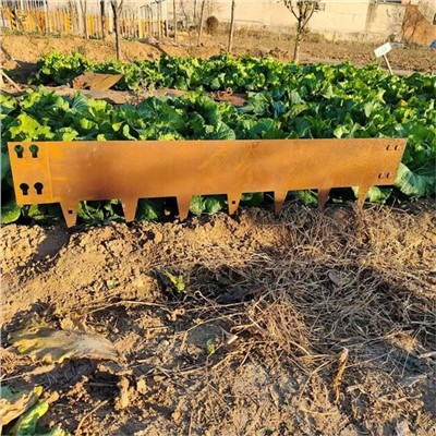 الحدود المعدنية كورتن ستيل في الحديقة