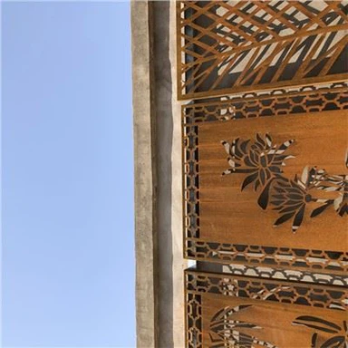 لوحة الصلب كورتين الصدئة الرخيصة