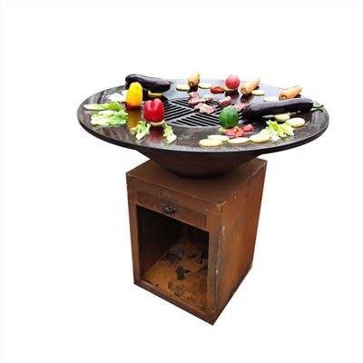 شواء تجاري من الفولاذ المقاوم للصدأ شديد التحمل