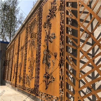 شاشات الخصوصية والسياج من Corten Steel