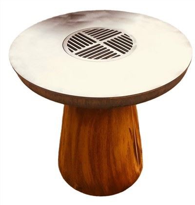 مشاوي الحديقة من الفولاذ الكورتن