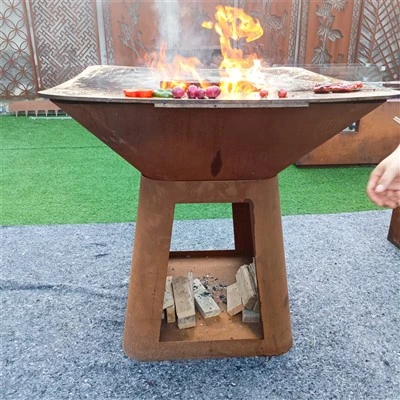 شوايات خارجية كورتن ستيل