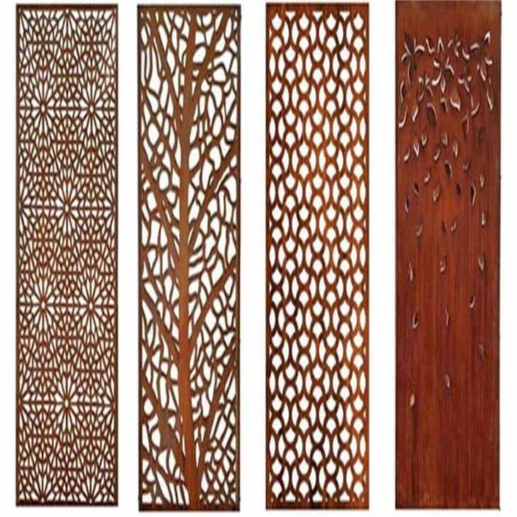 Corten Screens Abstract