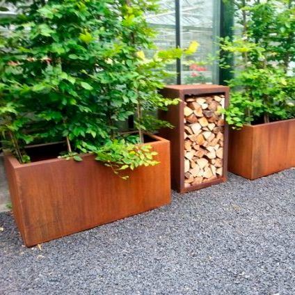 Garden Outdoor Raised Corten Steel Planter
