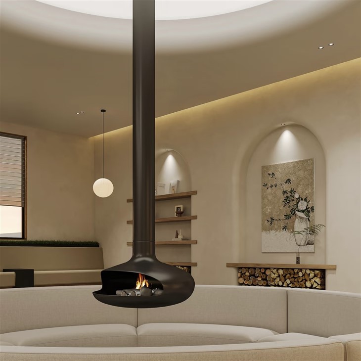 مدفأة معلقة ديكور داخلي