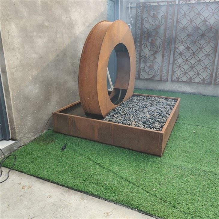 Nature Style Corten Rainfall Fountain