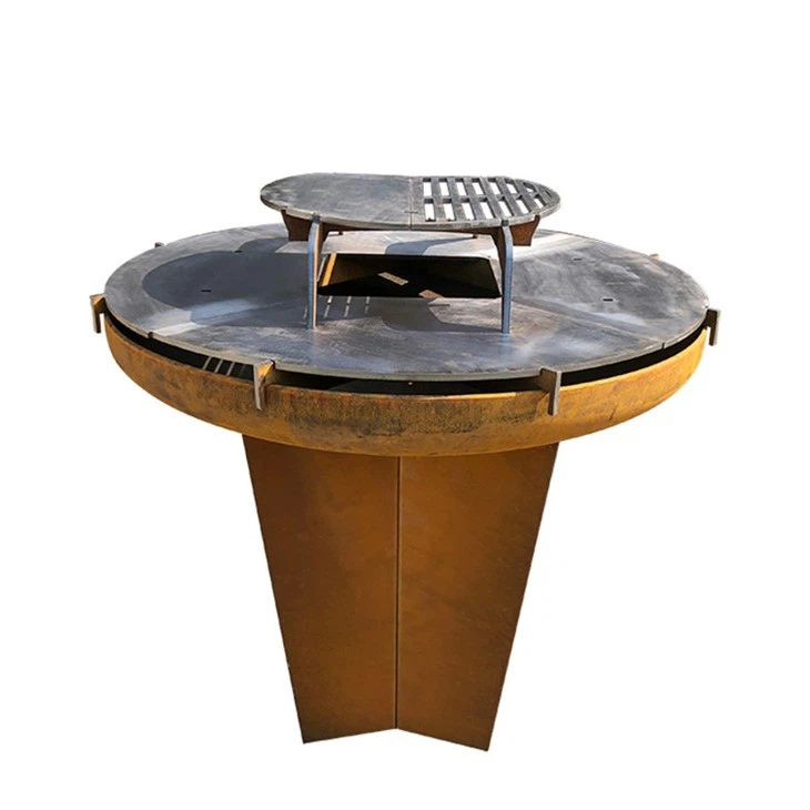Outdoor Wood Burning Barbecue Grill