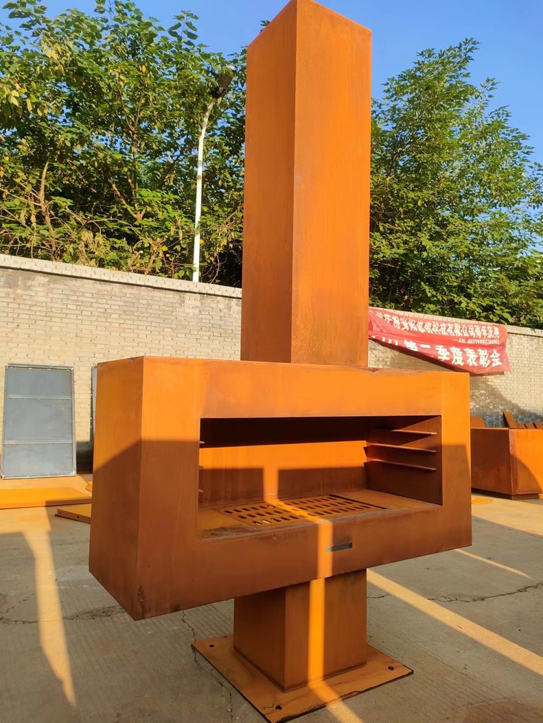 rusty corten steel fire pit rusty corten steel fire pit
