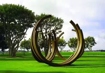 Rusty Steel Outdoor Sculpture