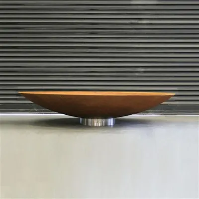 حفرة النار الصدئة المخروطية