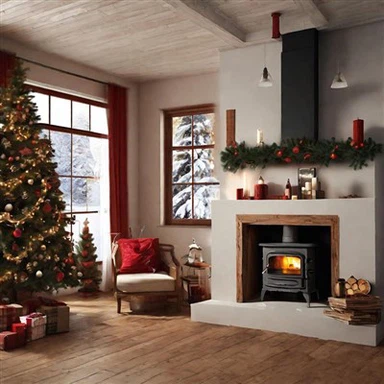 مدفأة جي بي إل من الحديد الزهر