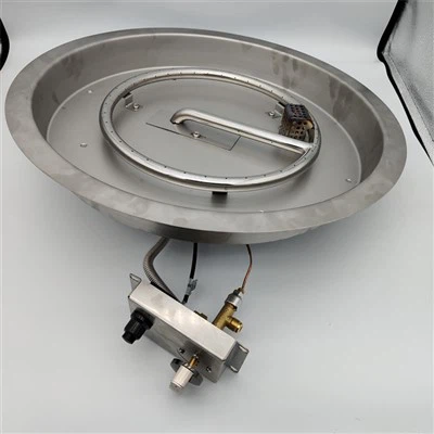 طقم غاز حفرة النار المستديرة