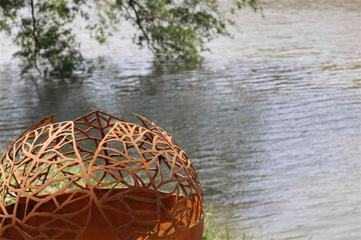 Spherical Fire Pit Of Corten Steel price