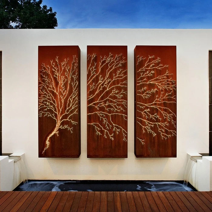 Tree Metal Courtyard Fence